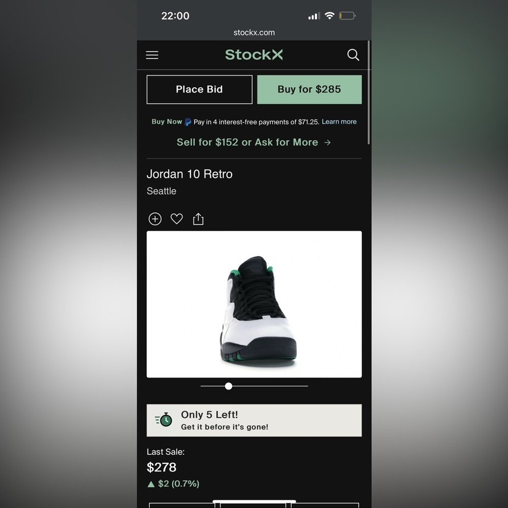 Sz 10 “Jordan 10 Seattle” - Picture 2 of 9